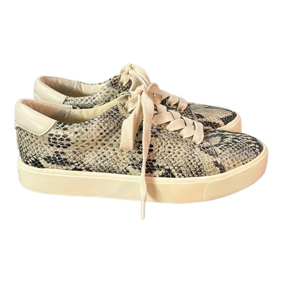 Sam Edelman Ethyl Reptile Print Lace-up Sneakers Size 6M - Picture 4 of 10
